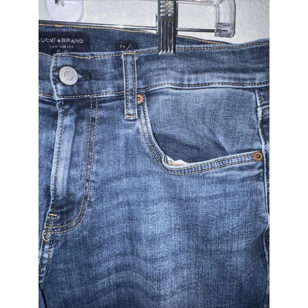 🍀 Lucky Brand Jeans 221 Straight Mens Size 34x30 Blue Casual Denim